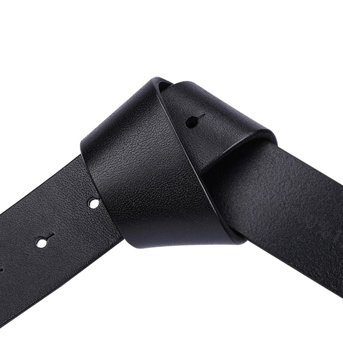 QHA Mens Top Grain Leather Replacement Belt Strap for Jeans Without Buckle Q08