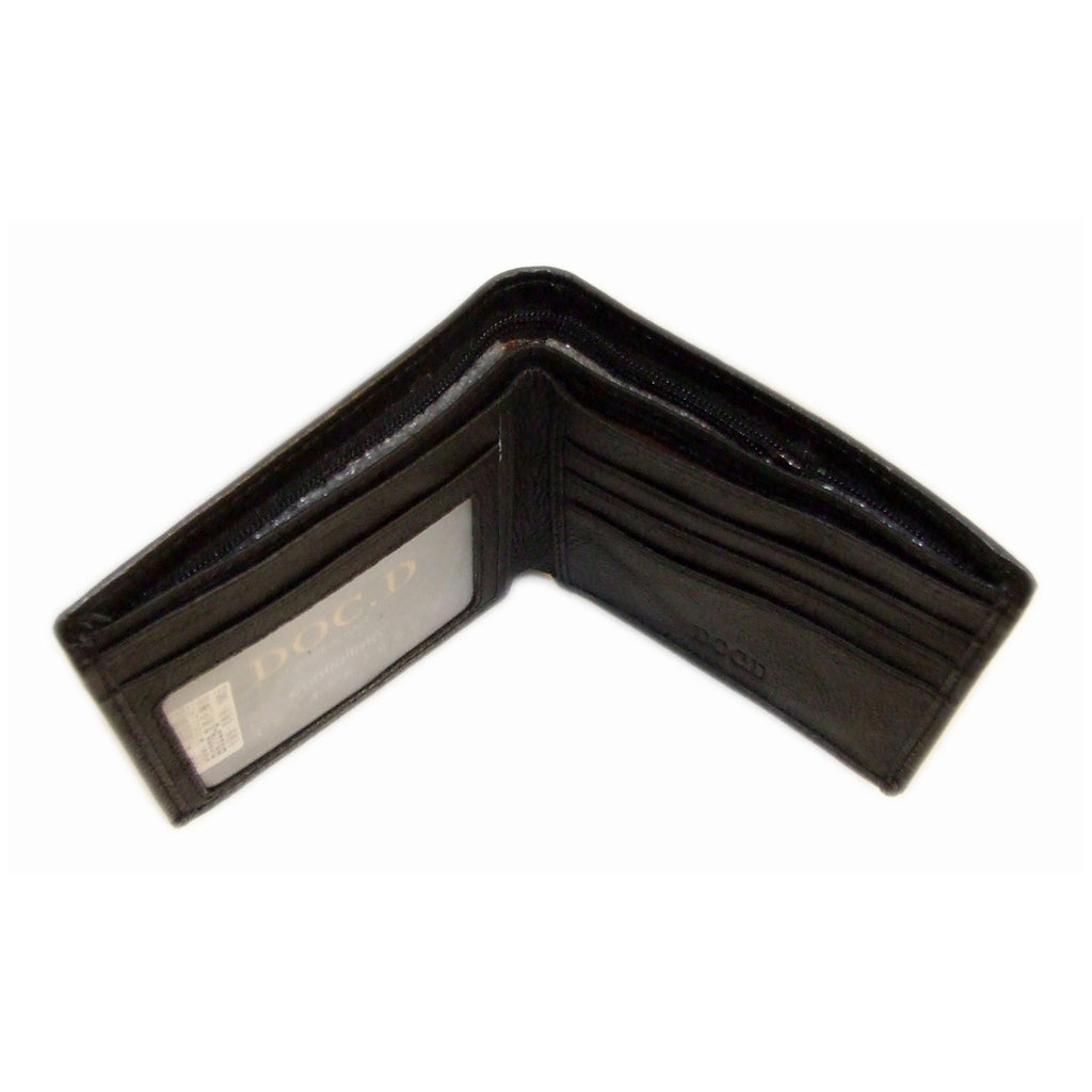 QHA Mens Wallet Real Leather Purse ID Credit Card Holder Coin Pocket Gift New W03