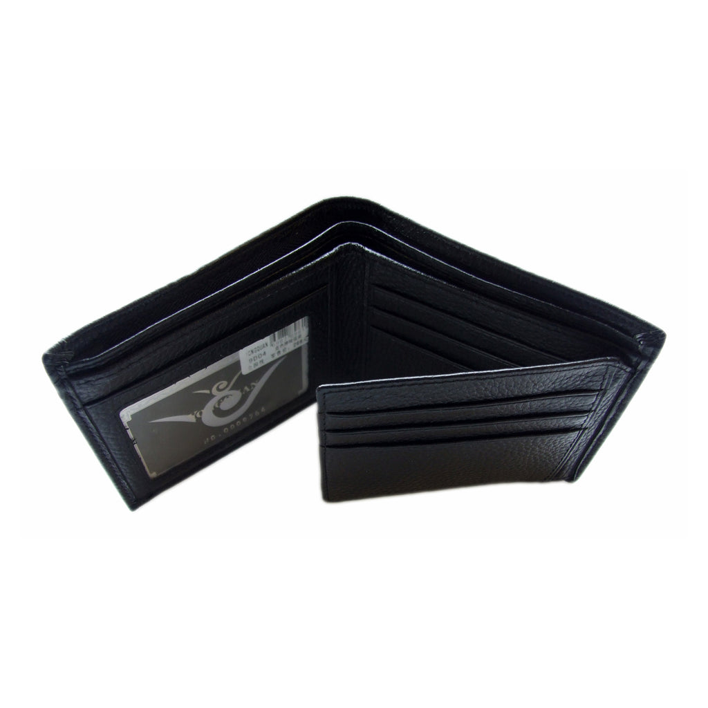 QHA Mens Wallet Real Leather Purse ID Credit Card Holder Coin Pocket Gift New W04