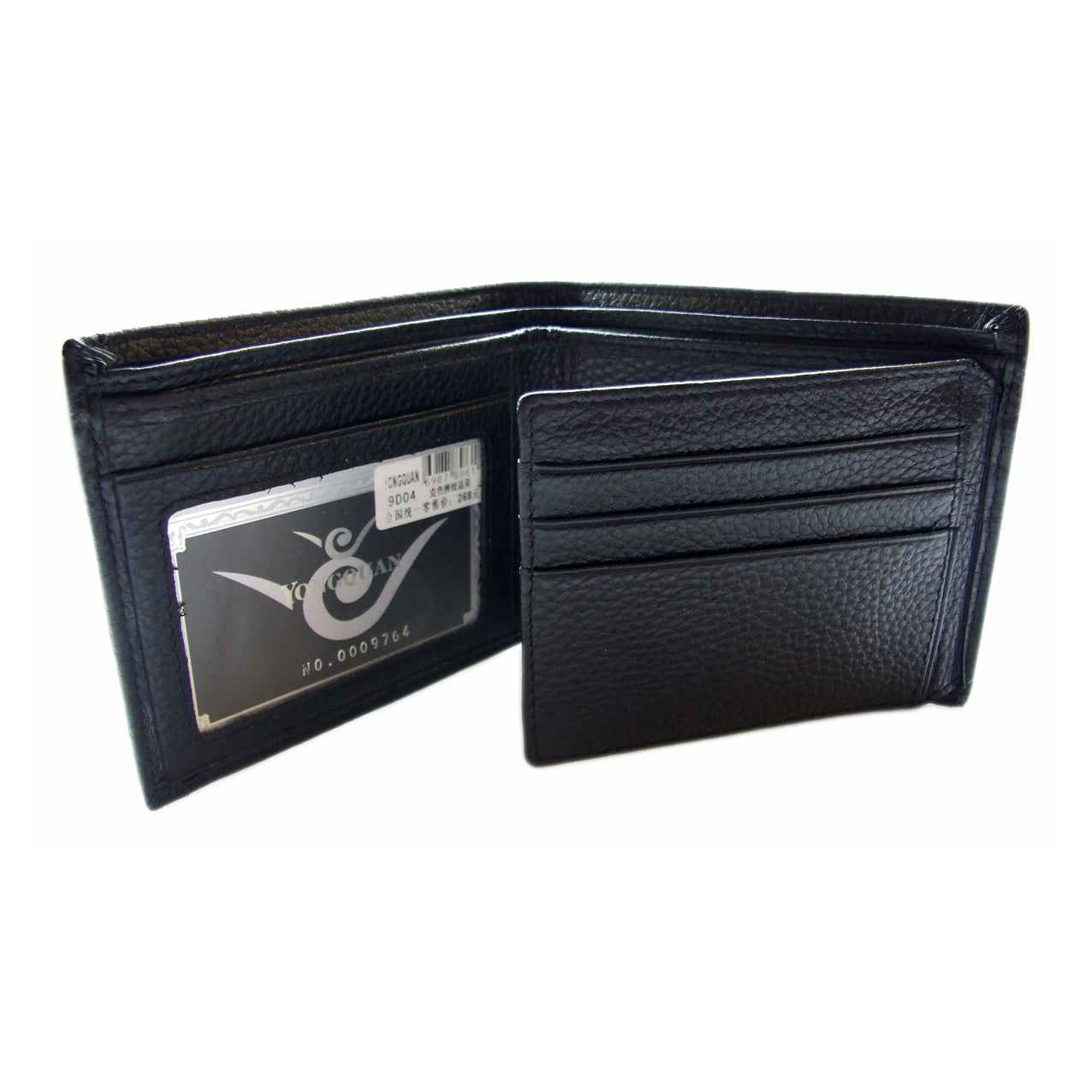 QHA Mens Wallet Real Leather Purse ID Credit Card Holder Coin Pocket Gift New W04