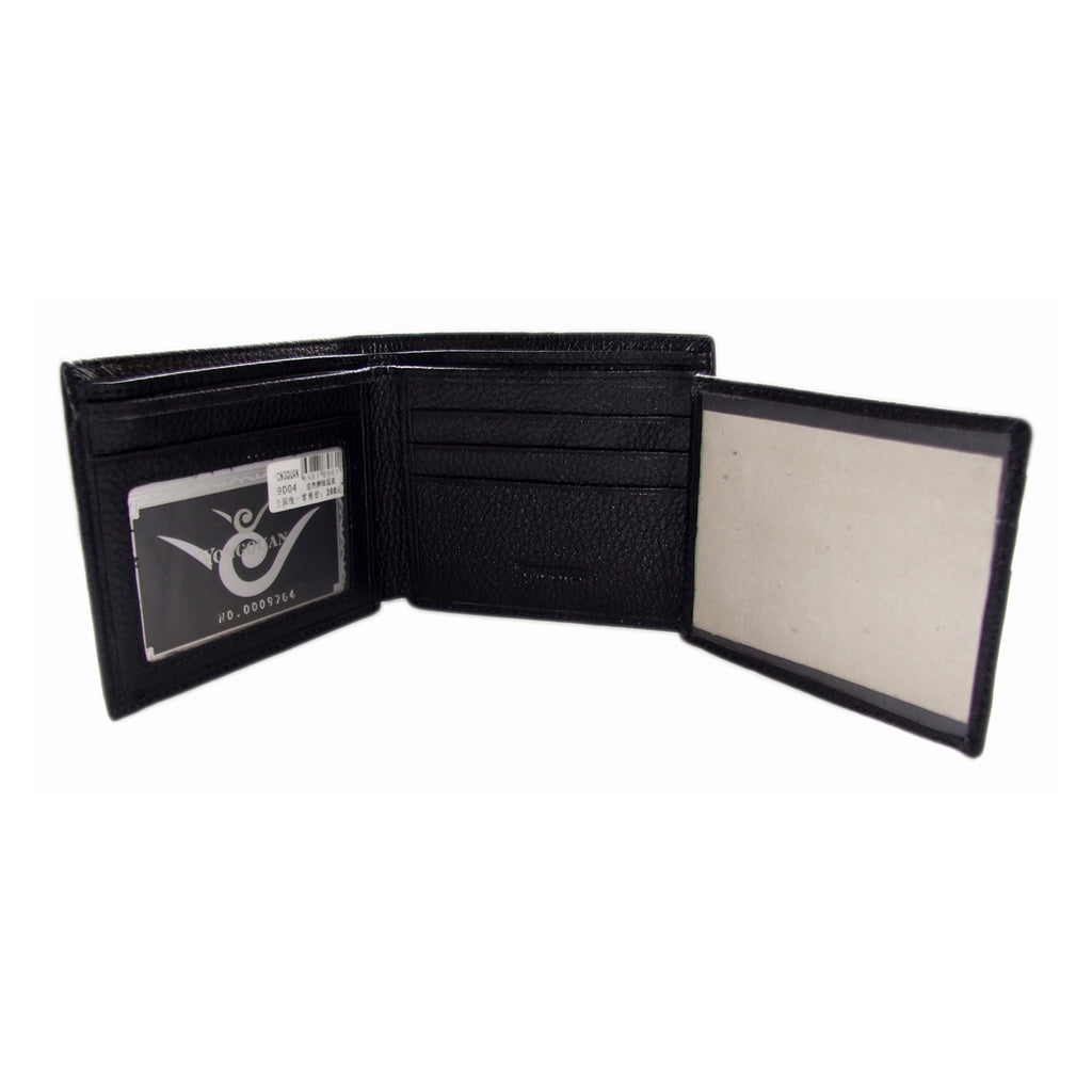 QHA Mens Wallet Real Leather Purse ID Credit Card Holder Coin Pocket Gift New W04
