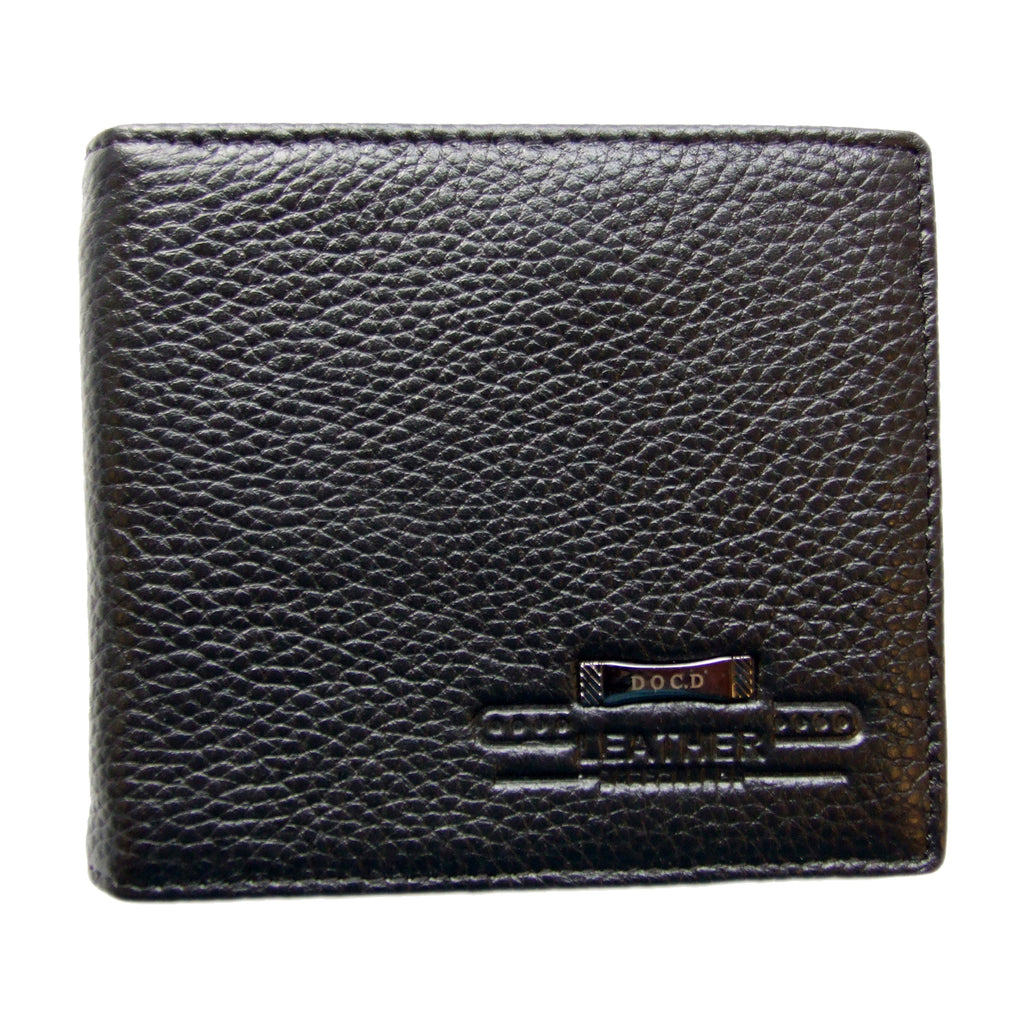 QHA Mens Wallet Real Leather Purse ID Credit Card Holder Coin Pocket Gift New W05
