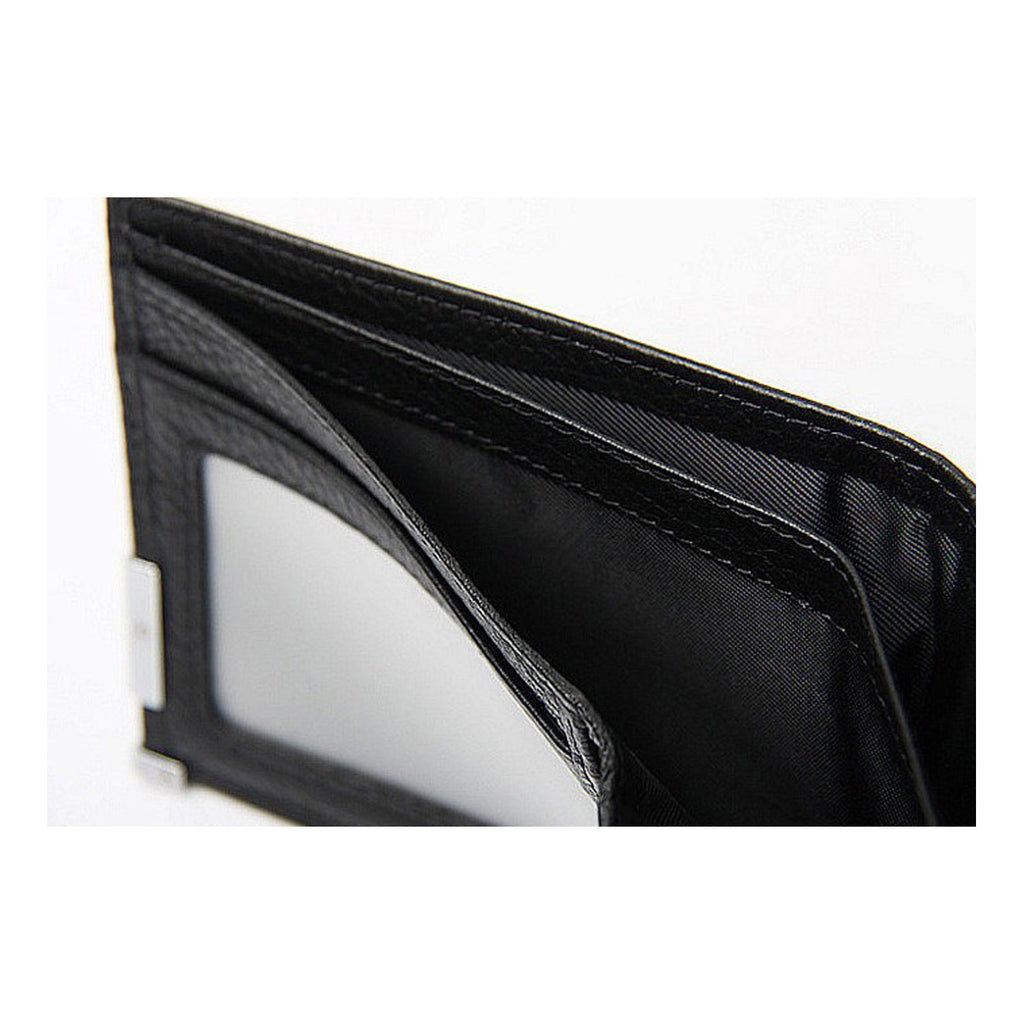 QHA Mens Wallet Real Leather Purse ID Credit Card Holder Coin Pocket Gift New W06