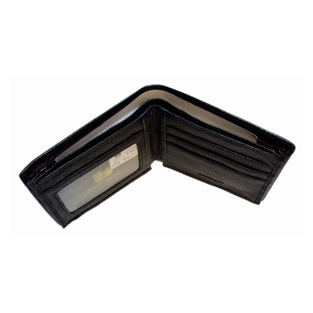 QHA Mens Wallet Real Leather Purse ID Credit Card Holder Coin Pocket Gift New W08
