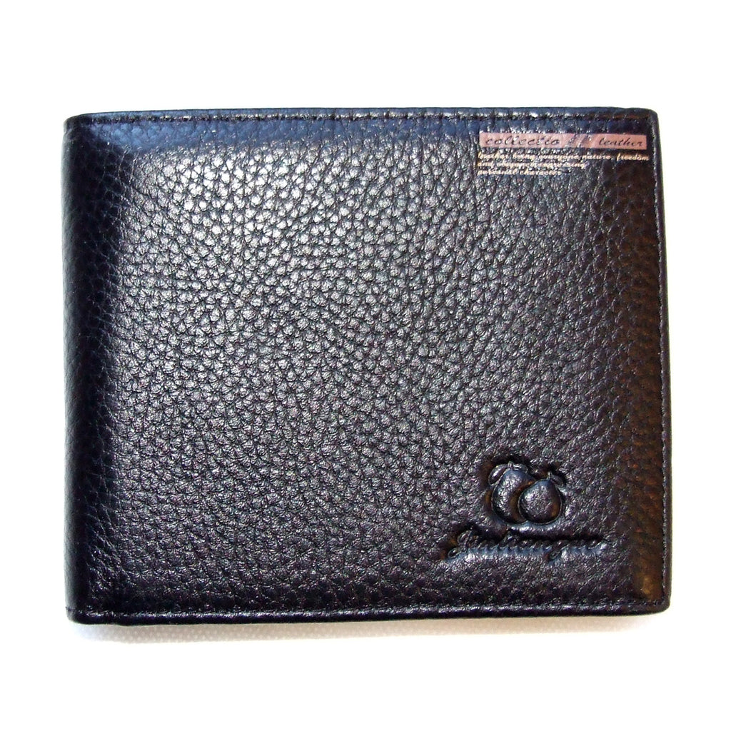 QHA Mens Wallet Real Leather Purse ID Credit Card Holder Coin Pocket Gift New W08