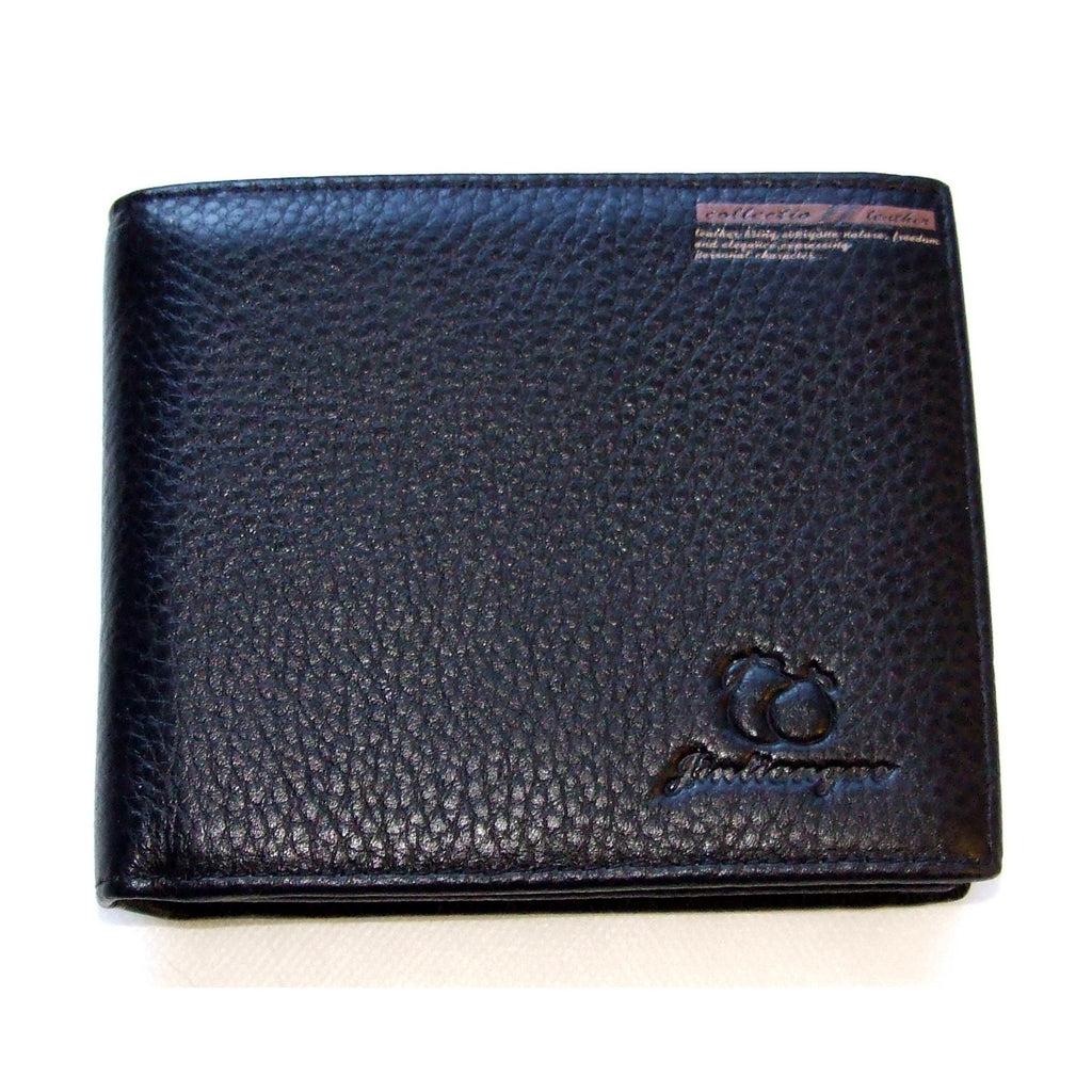 QHA Mens Wallet Real Leather Purse ID Credit Card Holder Coin Pocket Gift New W08