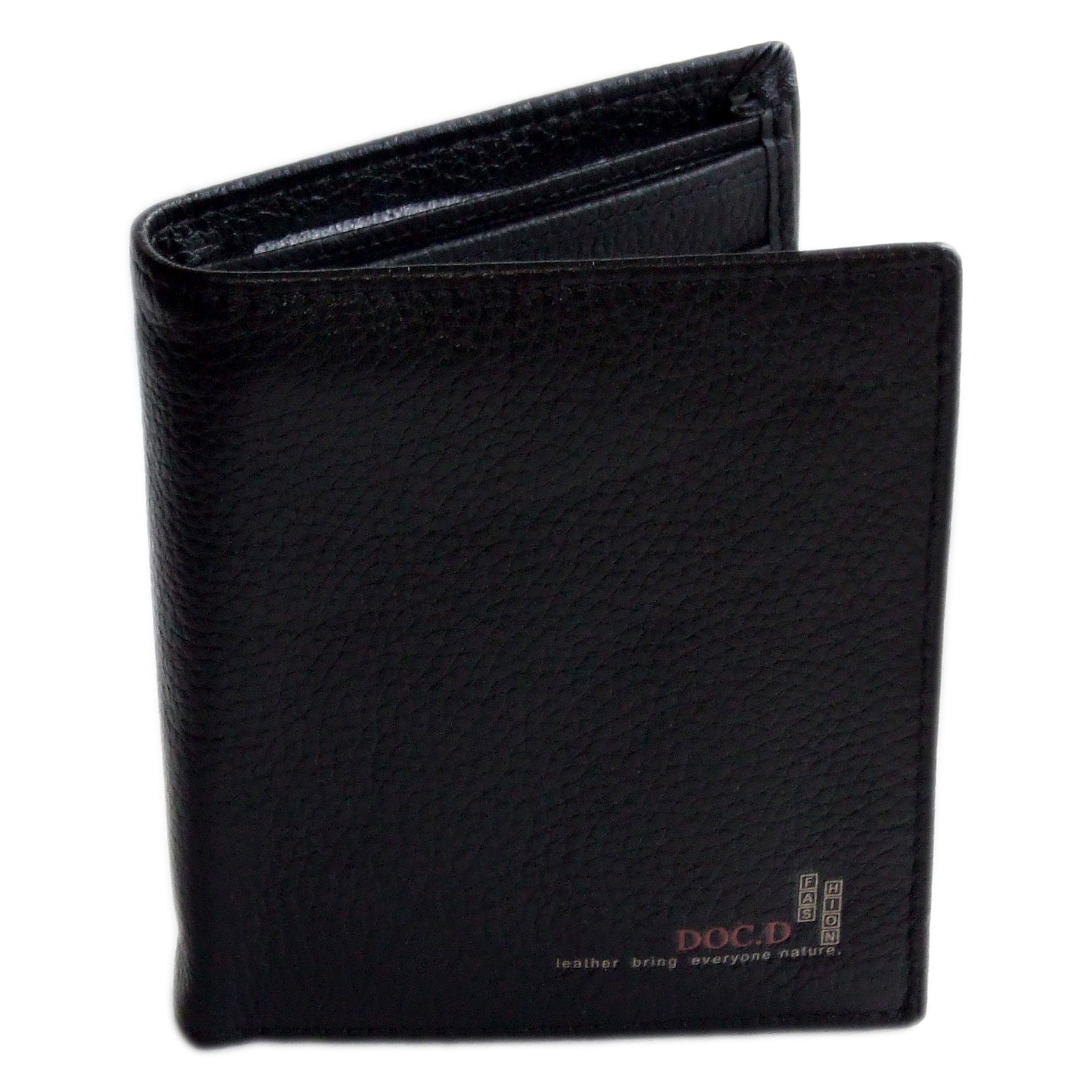 QHA Mens Wallet Real Leather Purse ID Credit Card Holder Coin Pocket Gift New W09