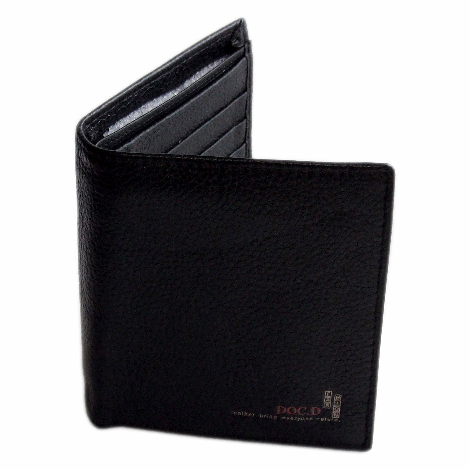 QHA Mens Wallet Real Leather Purse ID Credit Card Holder Coin Pocket Gift New W09