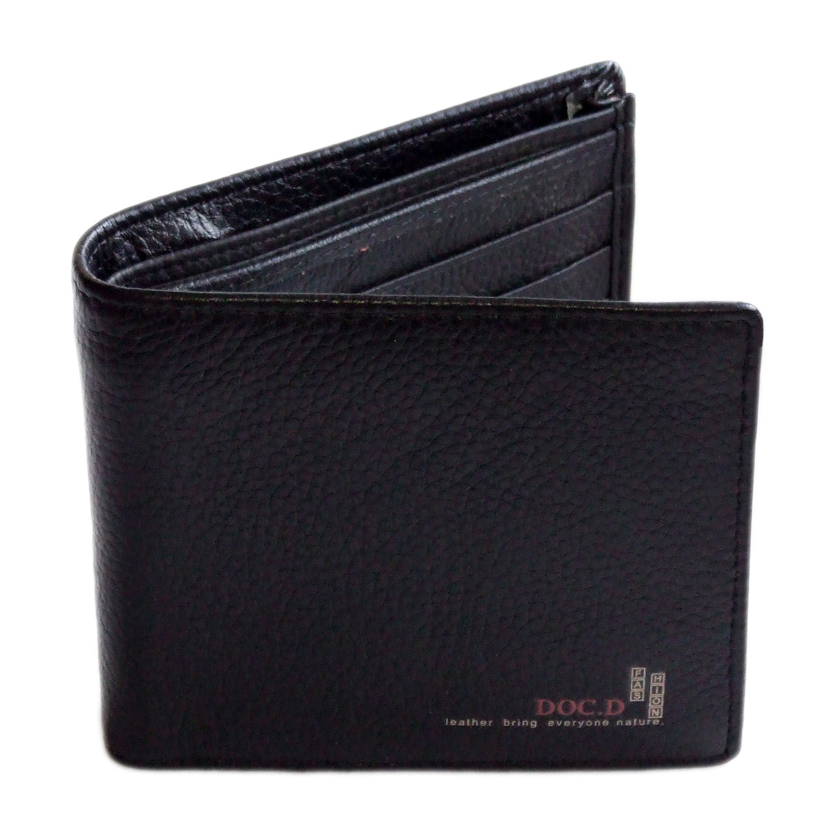 QHA Mens Wallet Real Leather Purse ID Credit Card Holder Coin Pocket Gift New W10