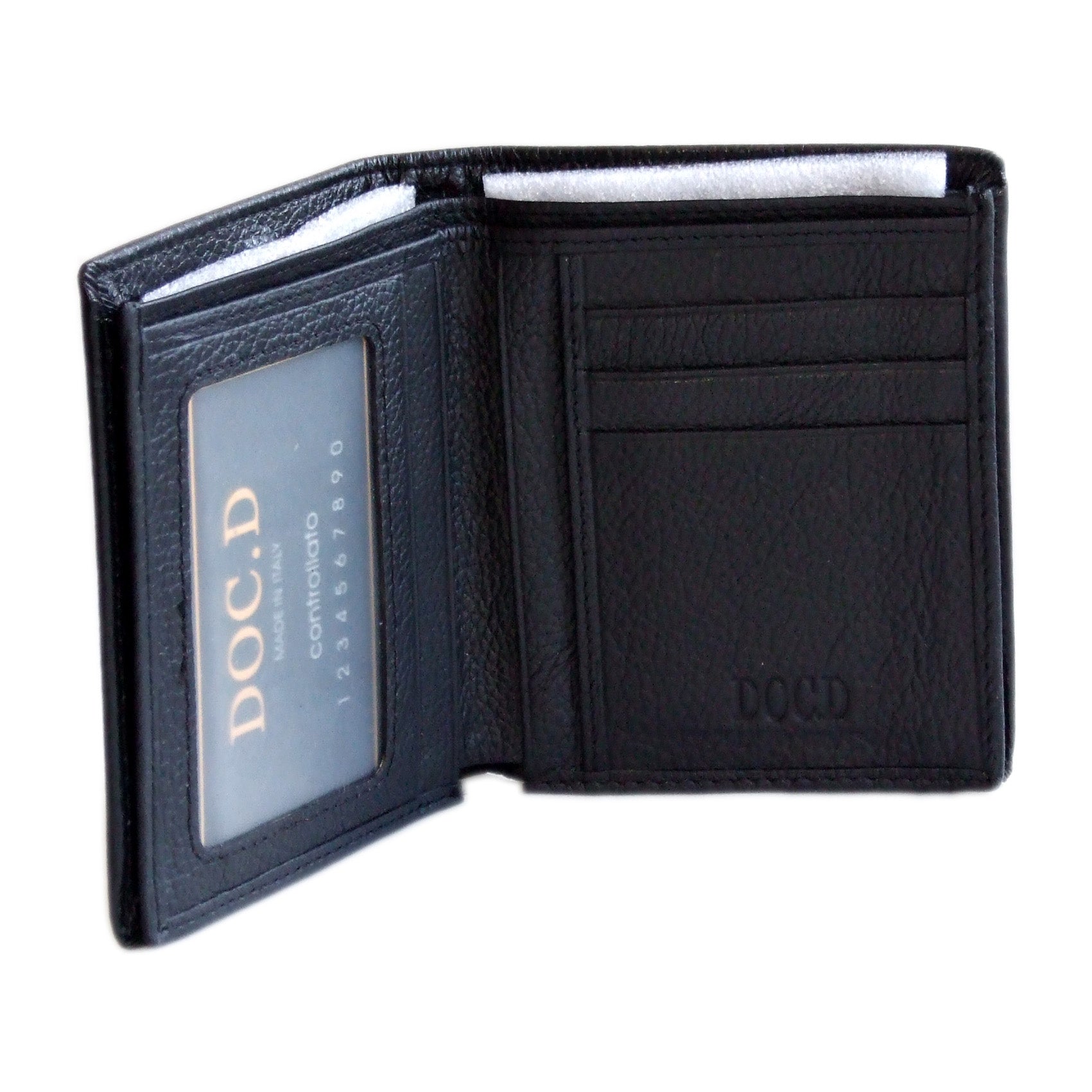 QHA Mens Wallet Real Leather Purse ID Credit Card Holder Coin Pocket Gift New W11