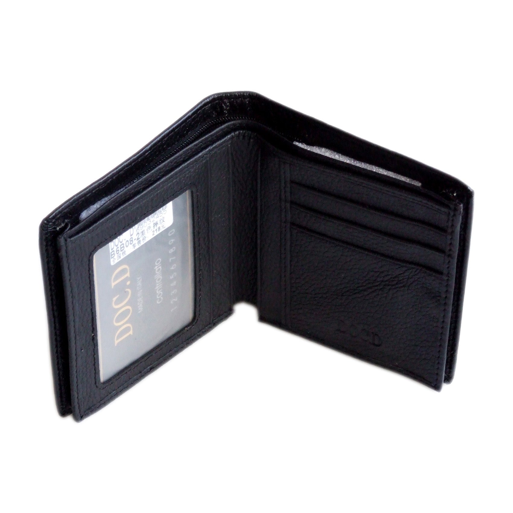 QHA Mens Wallet Real Leather Purse ID Credit Card Holder Coin Pocket Gift New W12