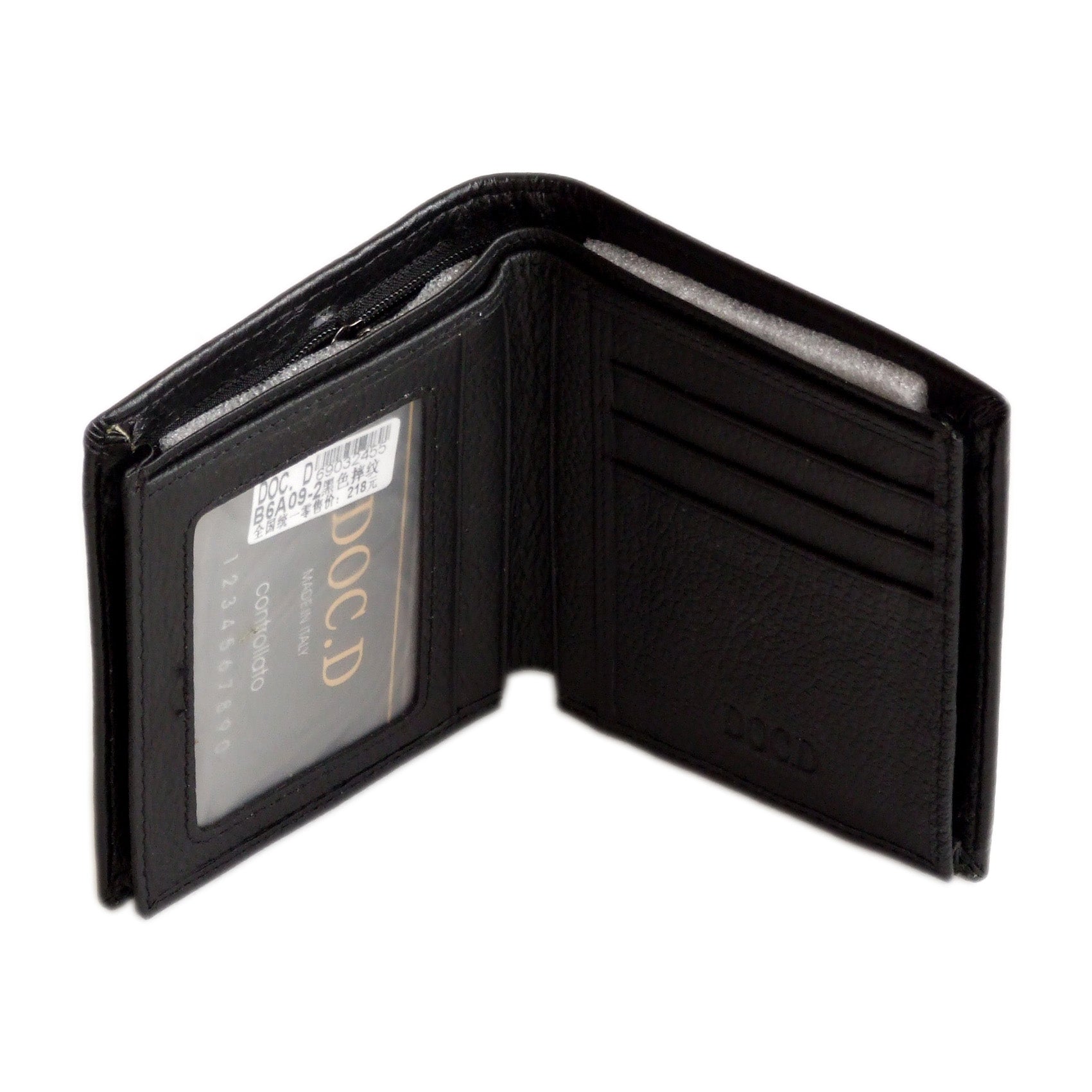QHA Mens Wallet Real Leather Purse ID Credit Card Holder Coin Pocket Gift New W16