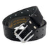 QHA Men's Genuine Leather Belt Double Pin Buckle Snap-On Black Brown 32"–60"