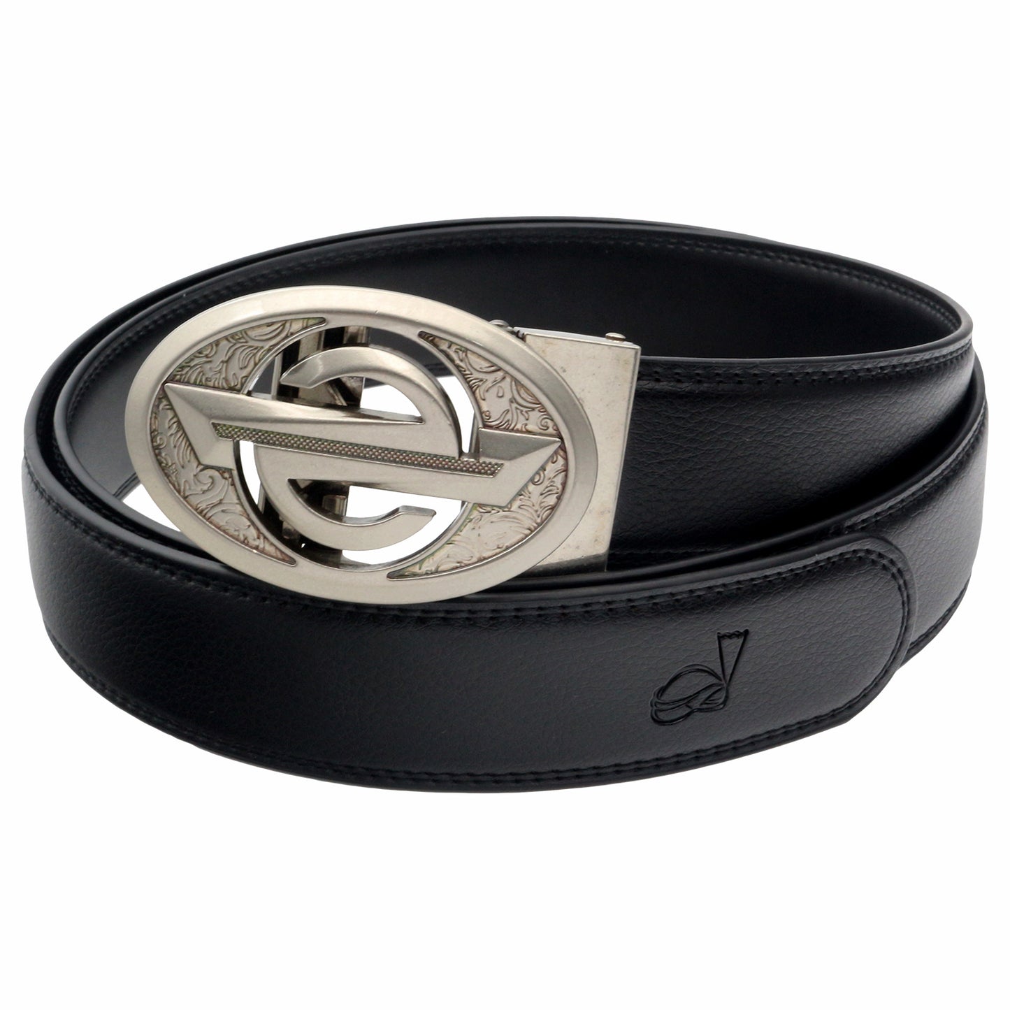 QHA Mens Ratchet Leather Belt Automatic Buckle 35mm Wide Q28