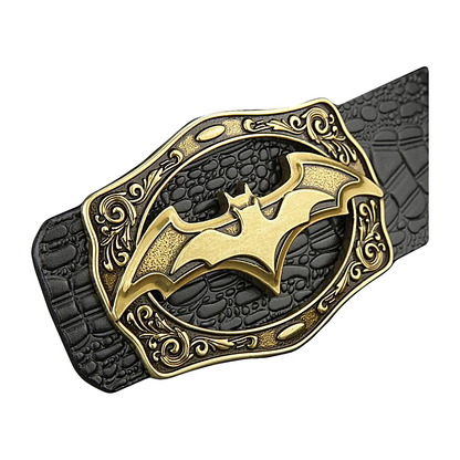 QHA Mens Genuine Leather Belt Superhero Jeans Trouser Waist 30–40 Q49