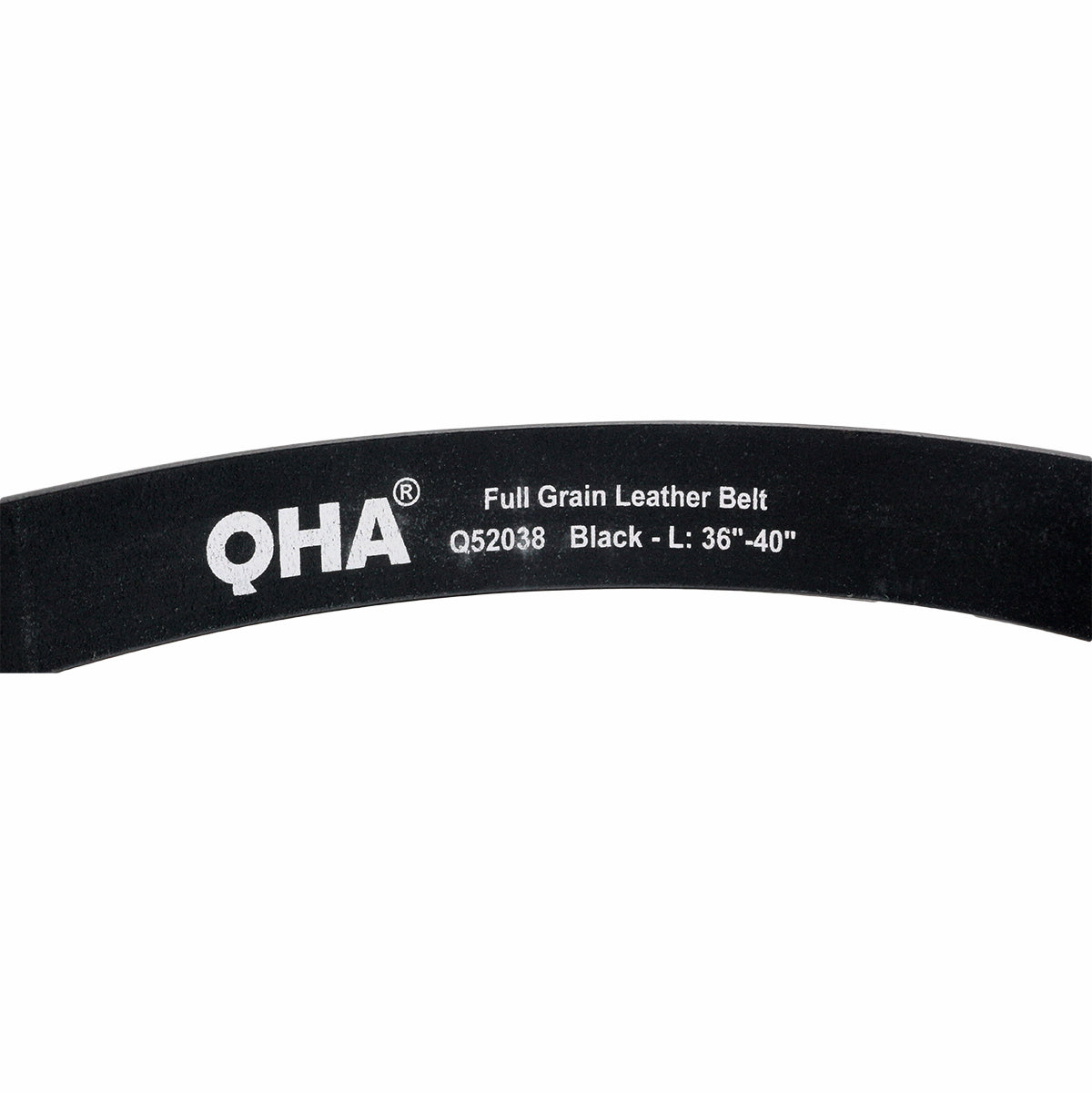 QHA Mens Snap on Leather Belt for Men Full Grain Belt Strap No Buckle Q77