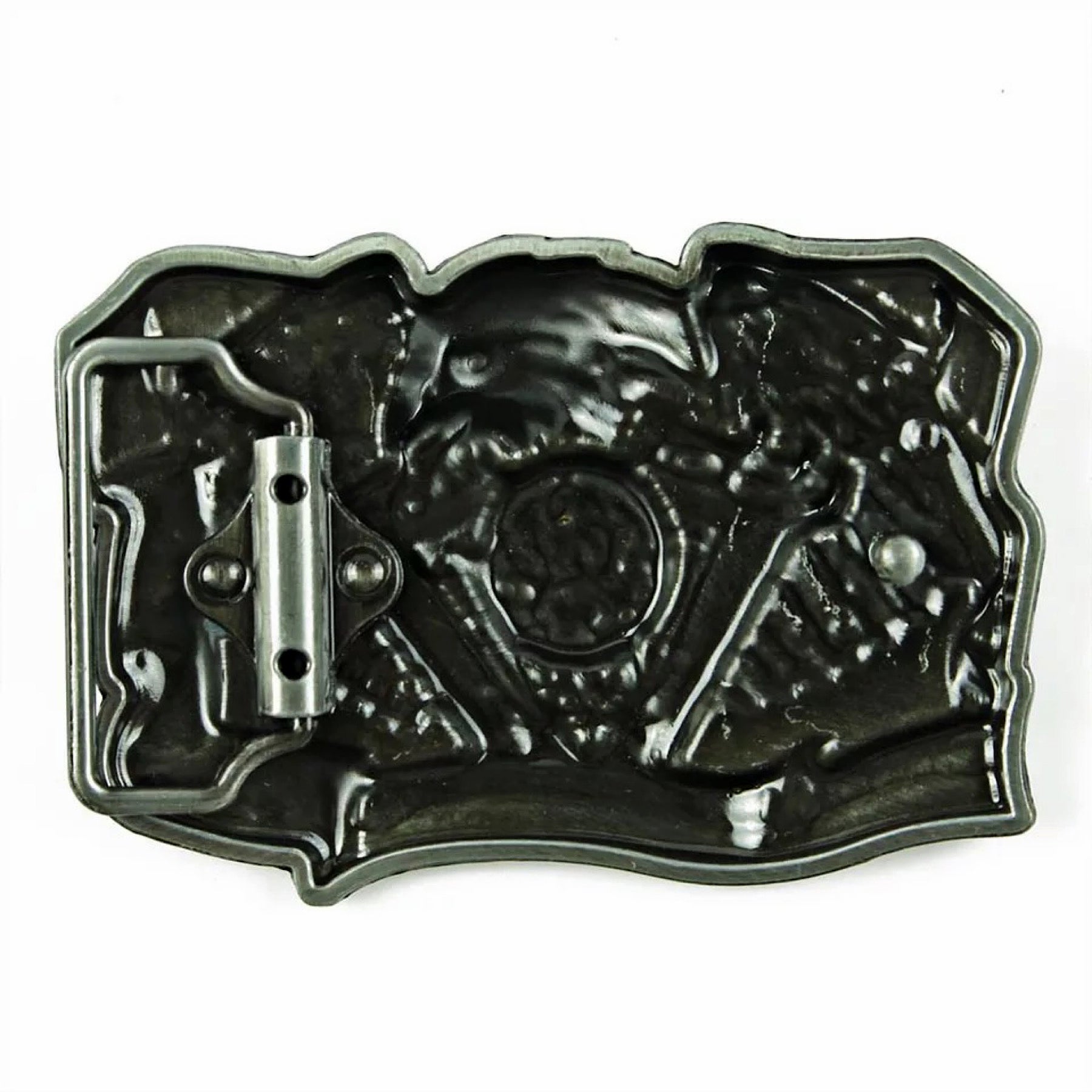 QHA Mens Cowboy Belt Buckle Replacement for 38mm Wide Snap On Belts Gift Q97A