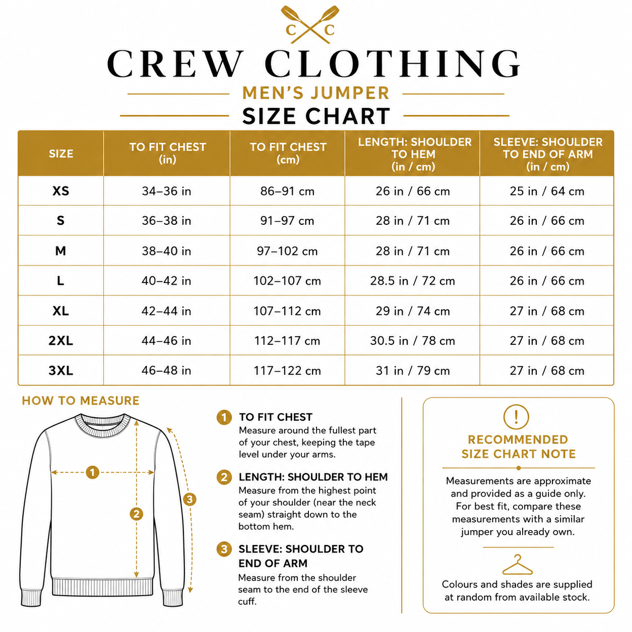 Crew Clothing Mens Cotton Crew Neck Jumper Random Colour XS-3XL RRP £55 - QHA UK