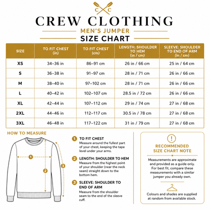Crew Clothing Mens Cotton Crew Neck Jumper Random Colour XS-3XL RRP £55 - QHA UK