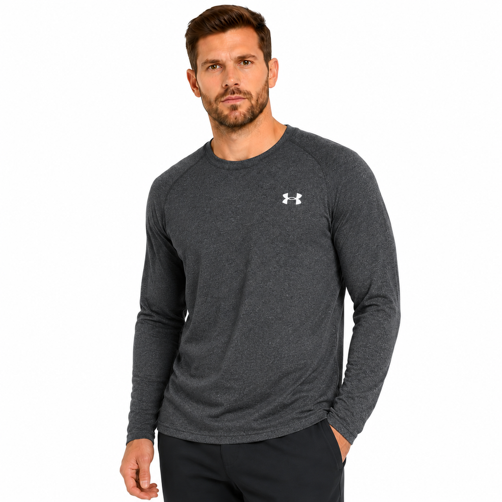 Under Armour Mens Soft Touch Long Sleeve T-Shirt Loose Fit Gym Top