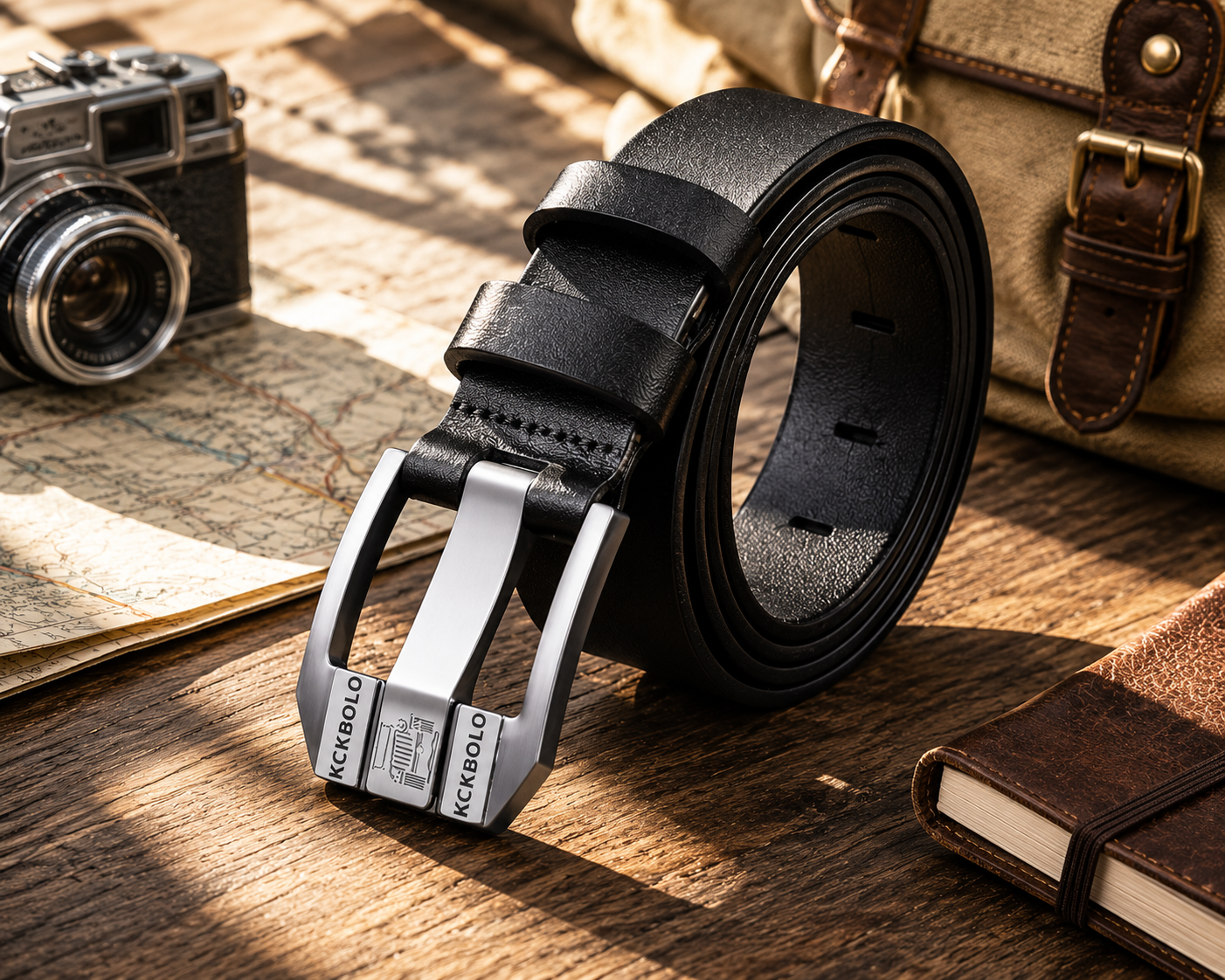 Mens Split Leather Belt 3.8cm Smart Casual Black Coffee Waist 30-40 - QHA UK