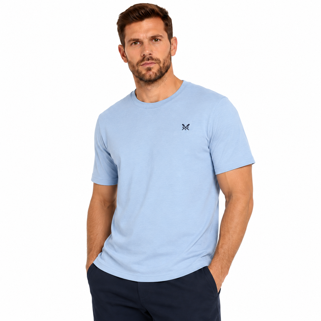 Crew Clothing Company Mens Classic T-Shirt 100% Cotton Oars Tee S-XL - QHA UK
