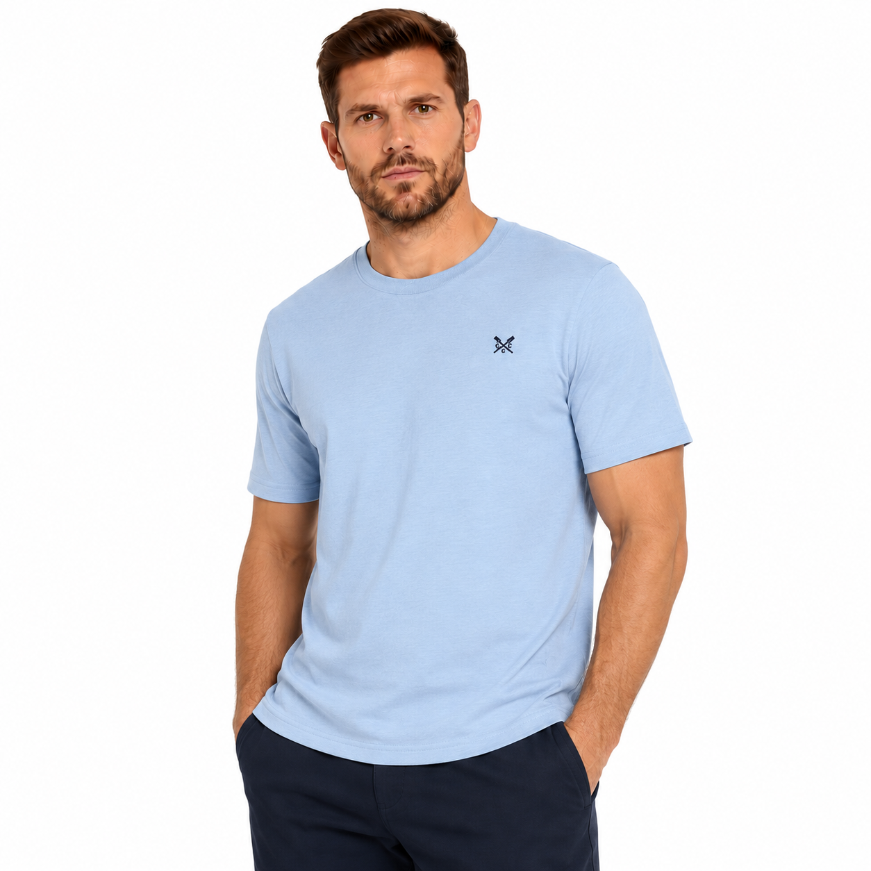 Crew Clothing Company Mens Classic T-Shirt 100% Cotton Oars Tee S-XL - QHA UK