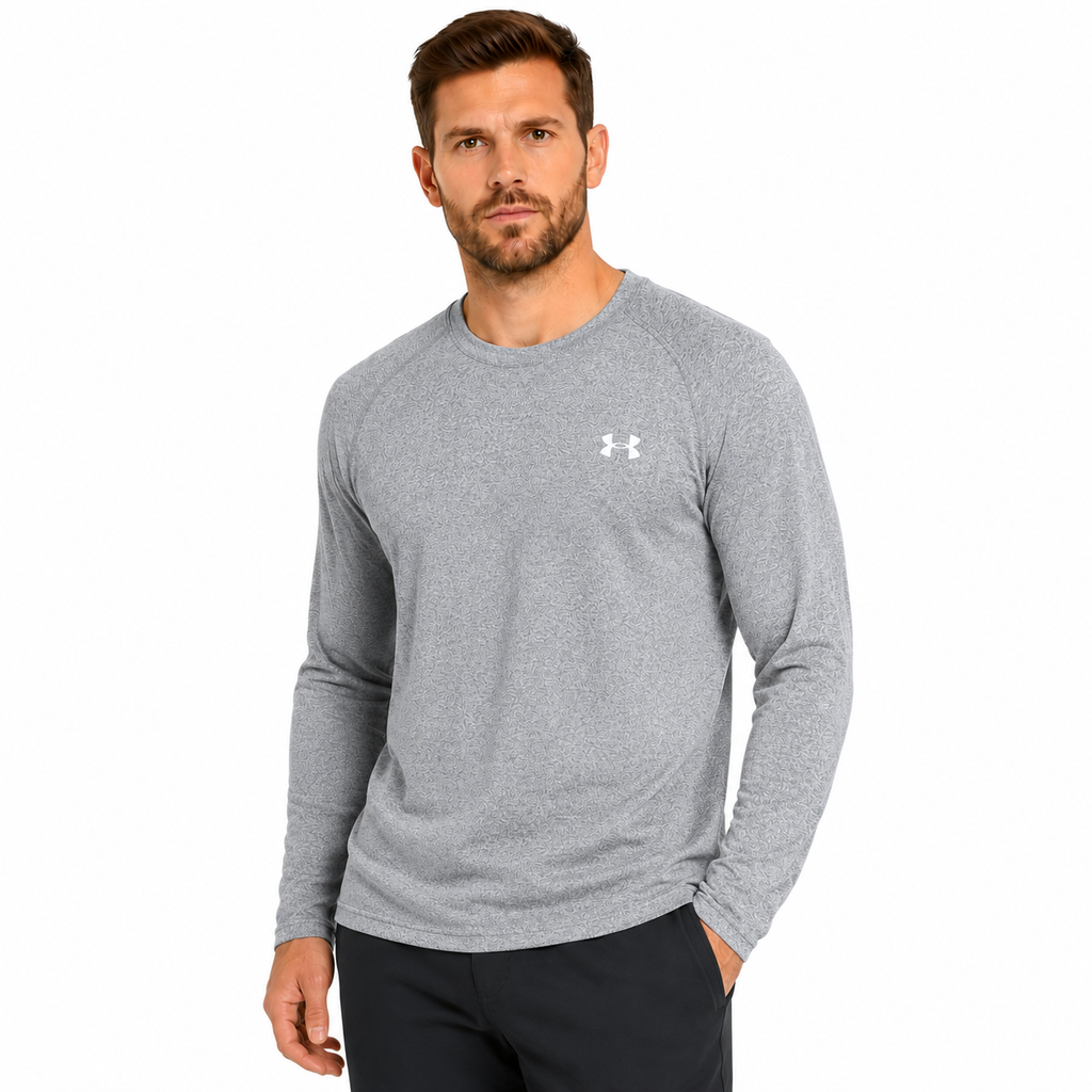 Under Armour Mens Soft Touch Long Sleeve T-Shirt Loose Fit Gym Top