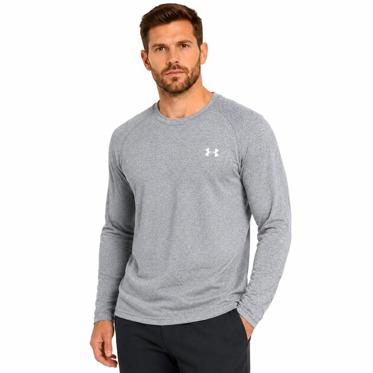 Under Armour Mens Soft Touch Long Sleeve T-Shirt Loose Fit Gym Top