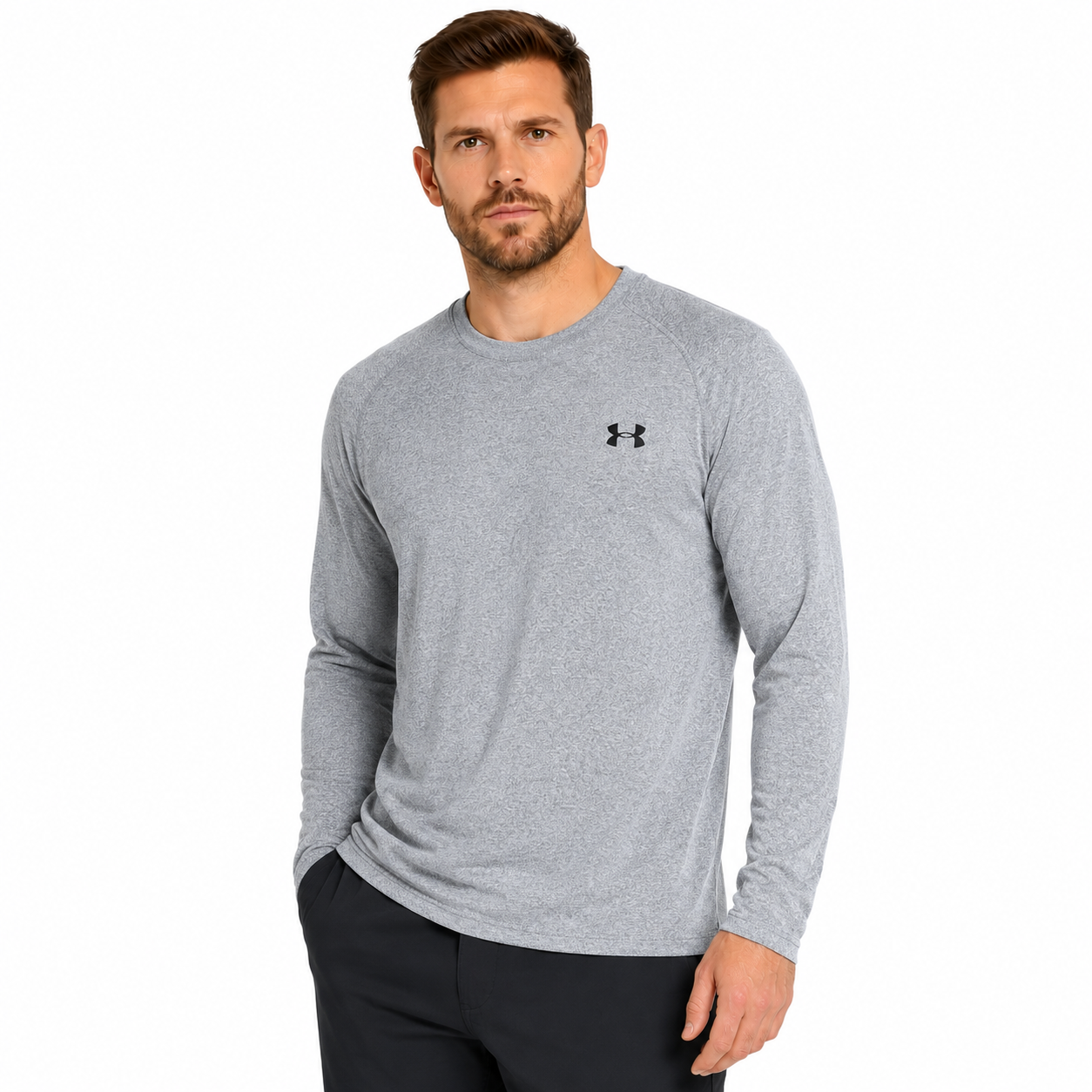 Under Armour Mens Soft Touch Long Sleeve T-Shirt Loose Fit Gym Top