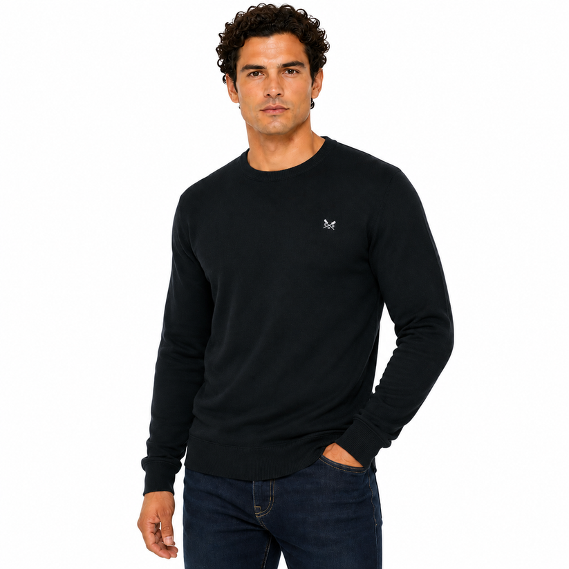 Crew Clothing Mens Cotton Crew Neck Jumper Random Colour XS-3XL RRP £55 - QHA UK