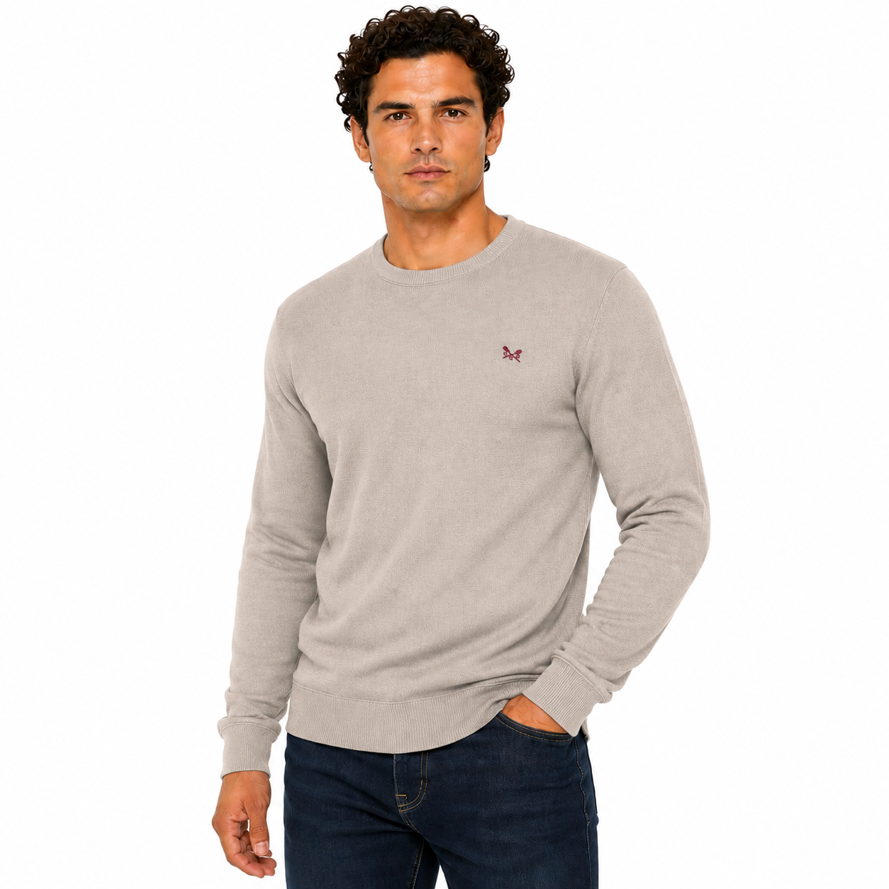 Crew Clothing Mens Cotton Crew Neck Jumper Random Colour XS-3XL RRP £55 - QHA UK