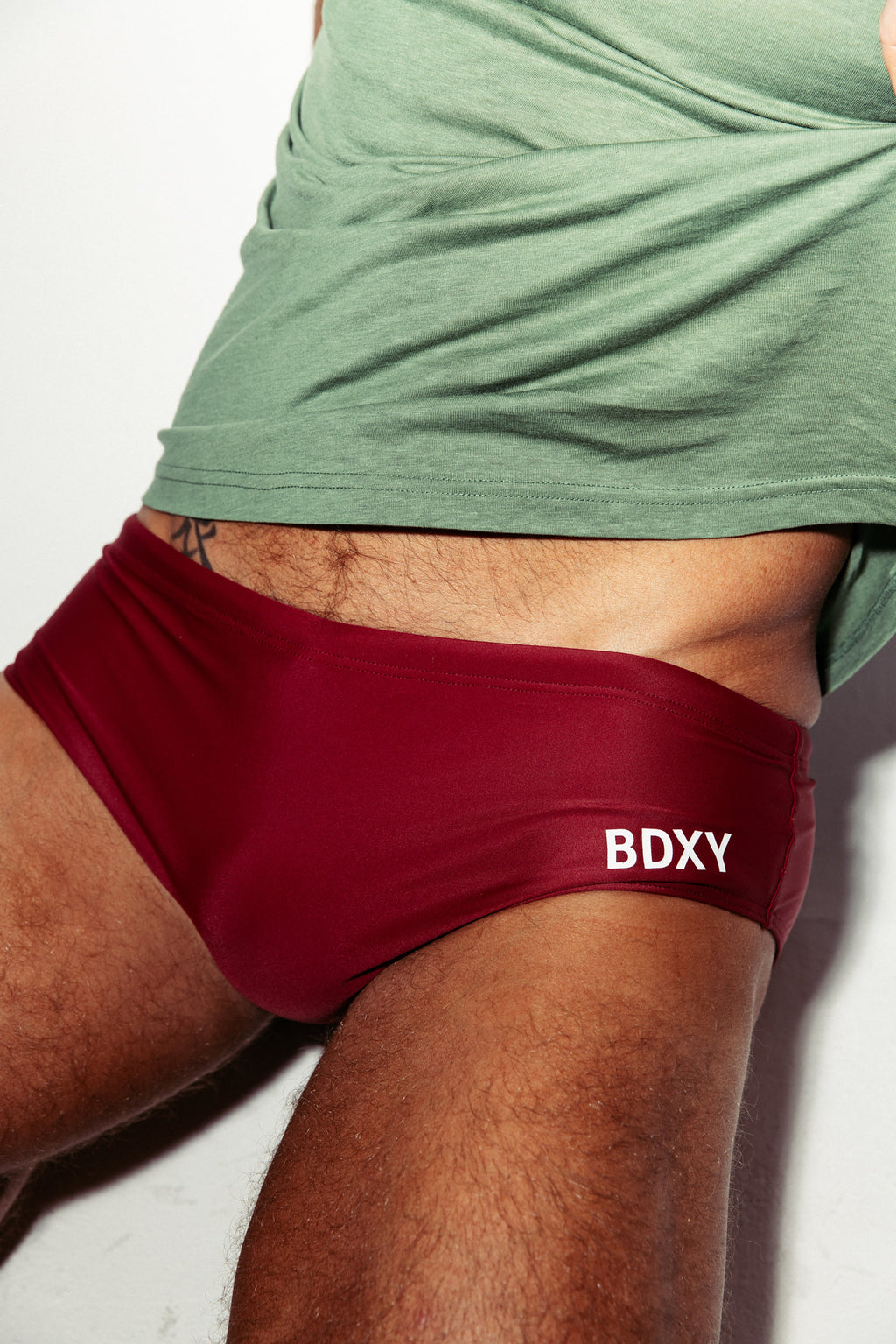 The Captain Sunga Briefs | Burgundy