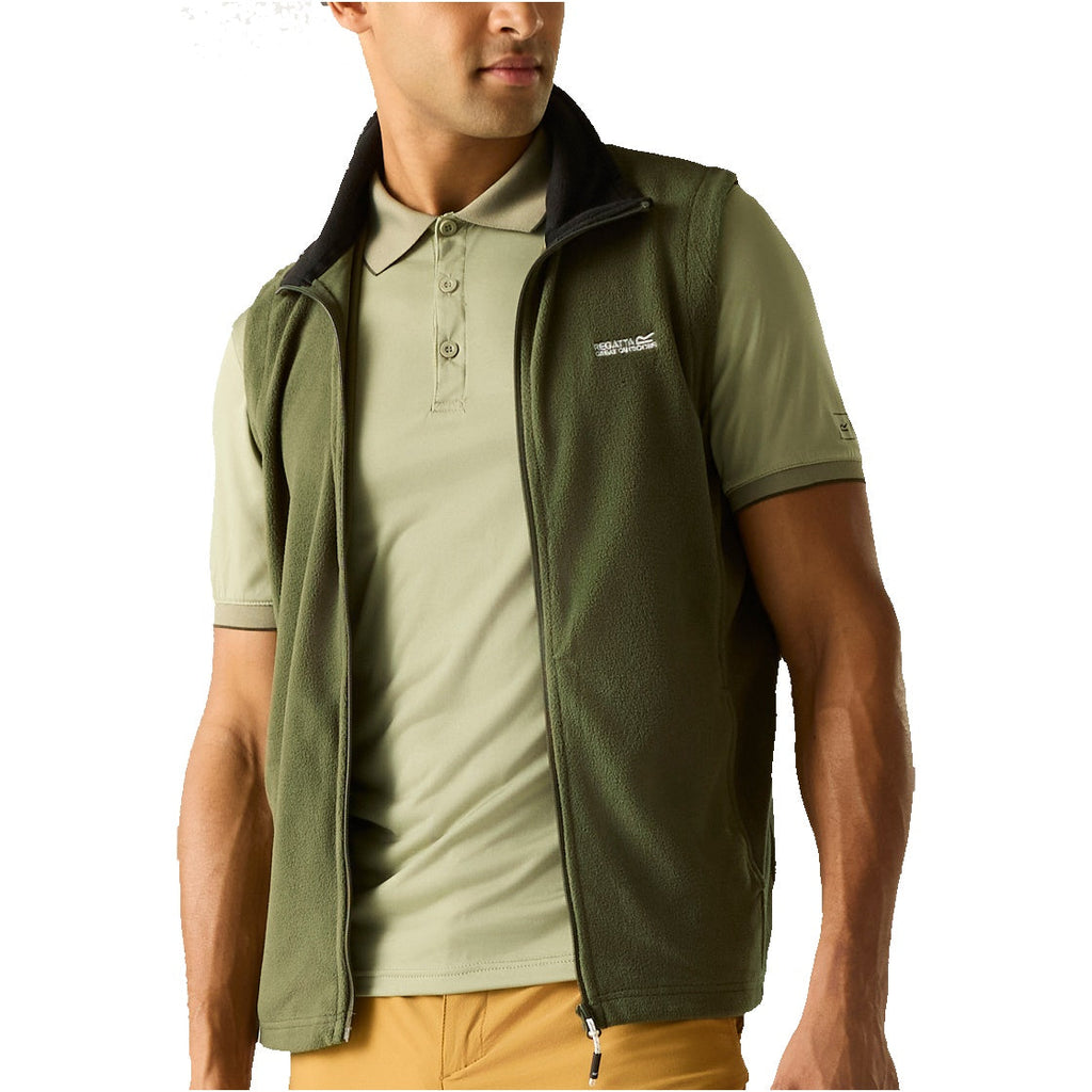 Regatta Tobias Fleece Gilet Mens Full Zip Bodywarmer Lightweight Vest - QHA UK
