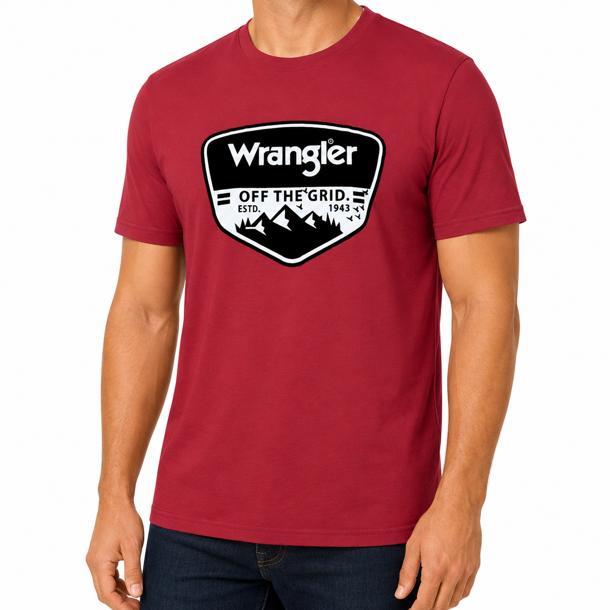 Wrangler Men's Off The Grid Cotton Stretch T-Shirt 5 Colours S–2XL