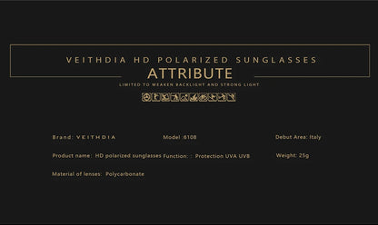 Mens Retro Square Polarized Sunglasses Men Women Aluminum TR90 UV400