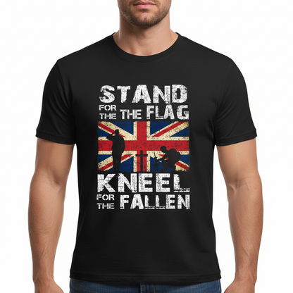 Stand for the Flag Kneel for the Fallen Men's T-Shirt