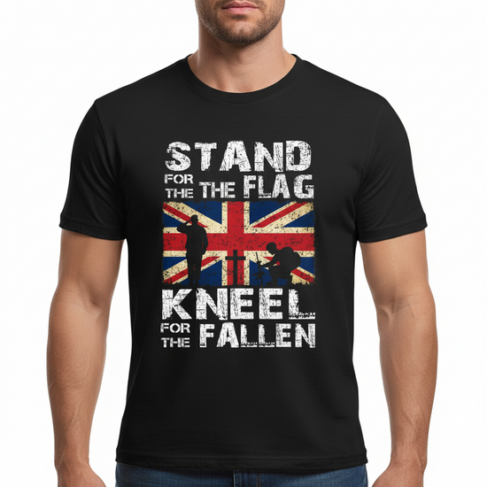 Stand for the Flag Kneel for the Fallen Men's T-Shirt