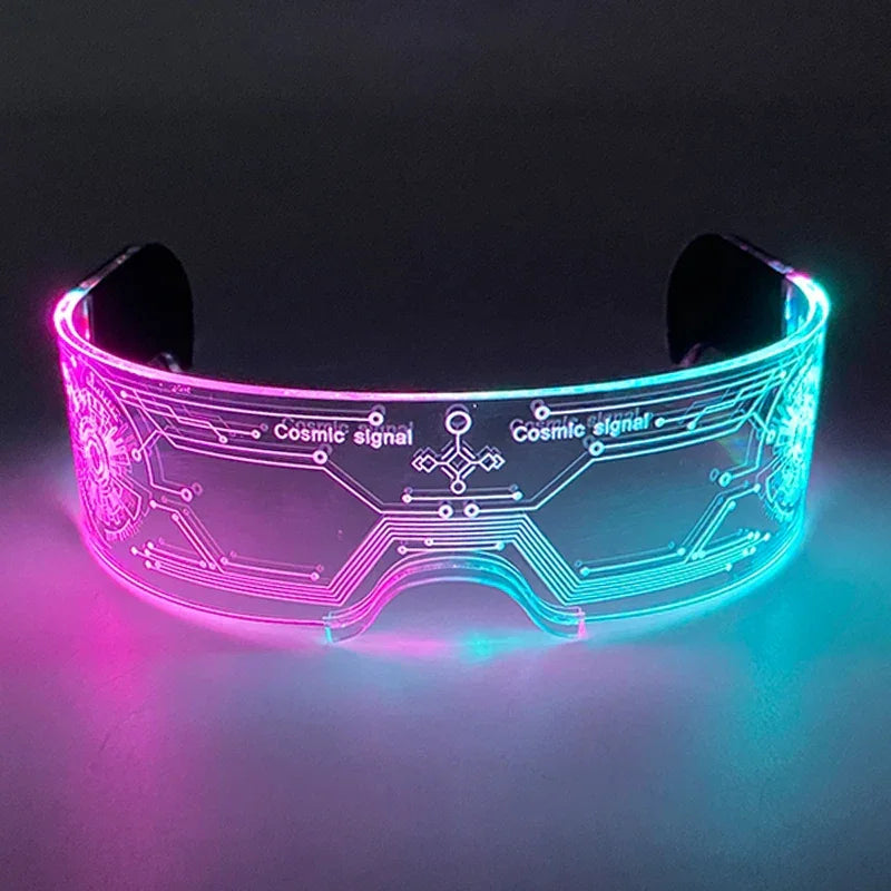 LED Light-Up Party Glasses – Acrylic Luminous Shades for Festivals, KTV, Bar & Stage Performances | Unisex for Adults & Kids