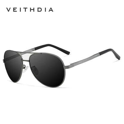 Mens Polarized UV400 Pilot Sunglasses - Alloy TAC Lens, 60mm Fit | QHA UK