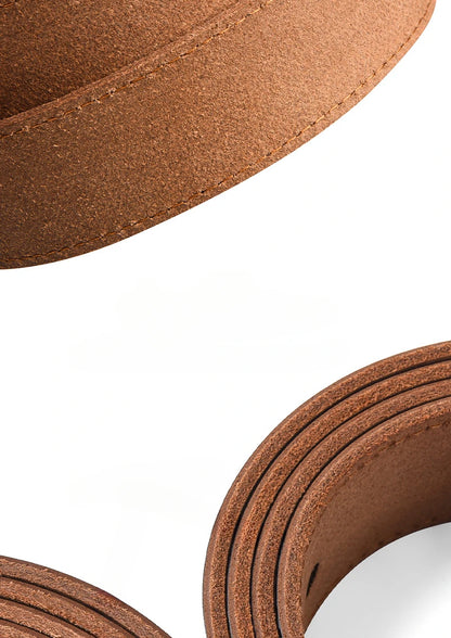 Men's Plus Size Genuine Leather Belt Cowhide Casual Business 105–170cm