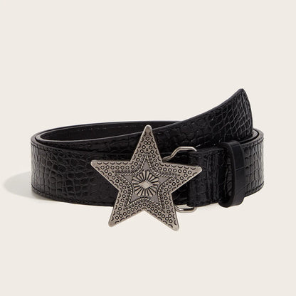 Women's Retro PU Belt Slim Waistband for Skirts Suits & Trousers 105CM
