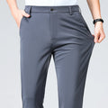Mens Slim Fit Formal Trousers Stretch Smart Business Suit Pants