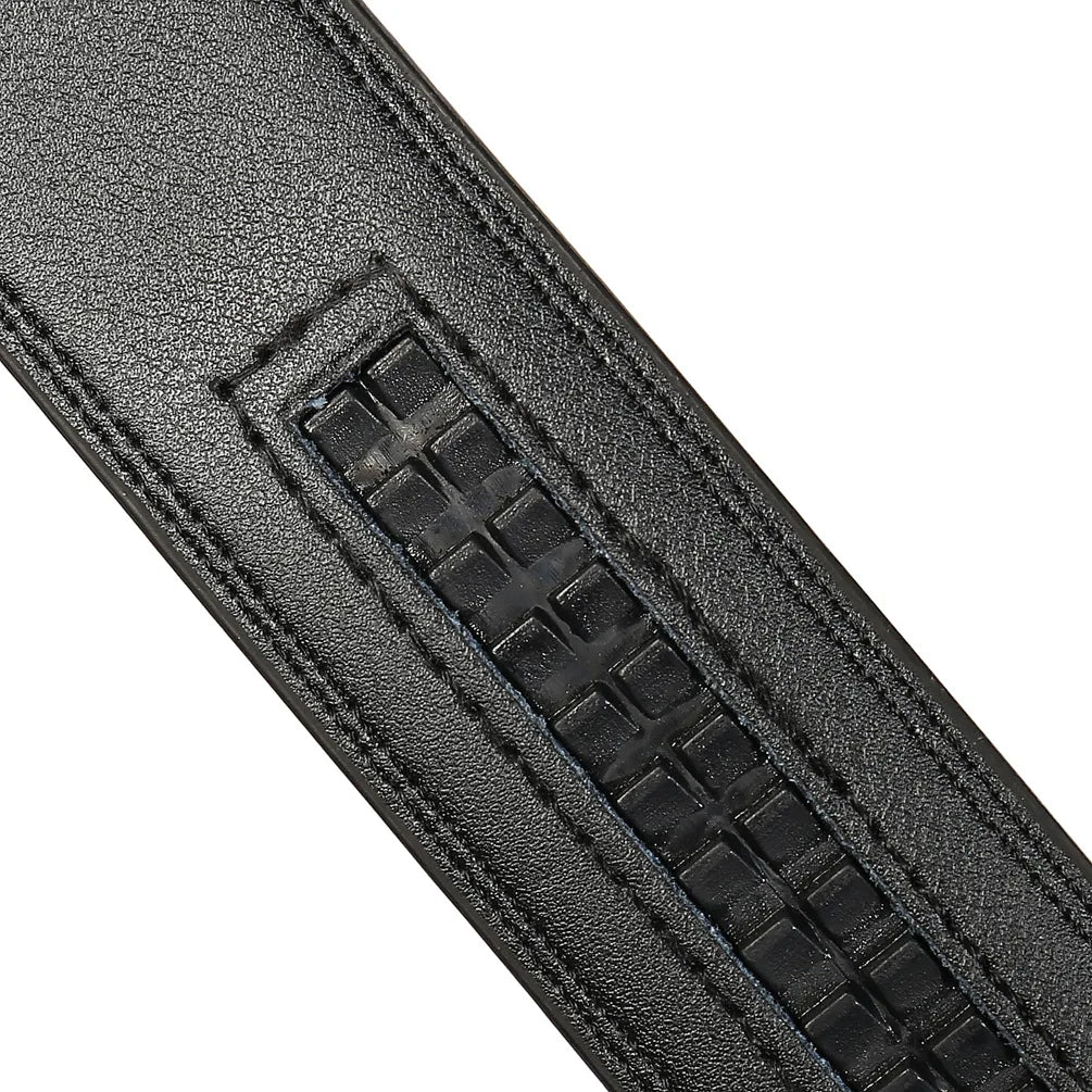 Unisex Thin Leather Belt Strap Without Buckle 3.1cm 110–130cm