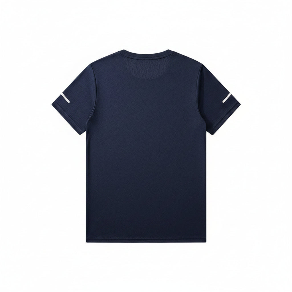 Mens Quick Dry Hiking T-Shirt Breathable Summer Sports Tee Polyester Gym