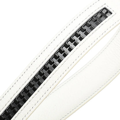 Men's Leather Belt Strap Without Buckle — Slim 3cm Cowhide Replacement Strap