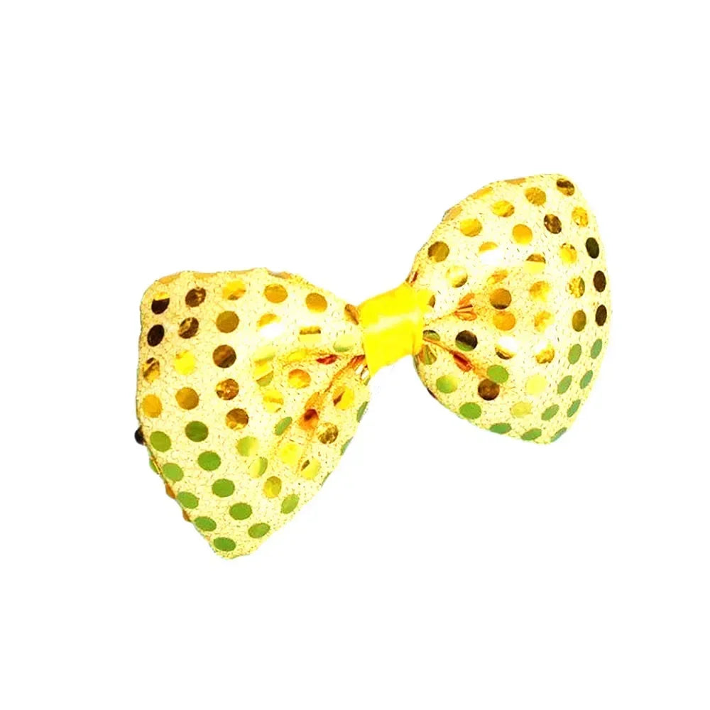 LED Sequin Fedora Hat & Glowing Necktie Set – Light-Up Festival & Party Accessories for Kids & Adults