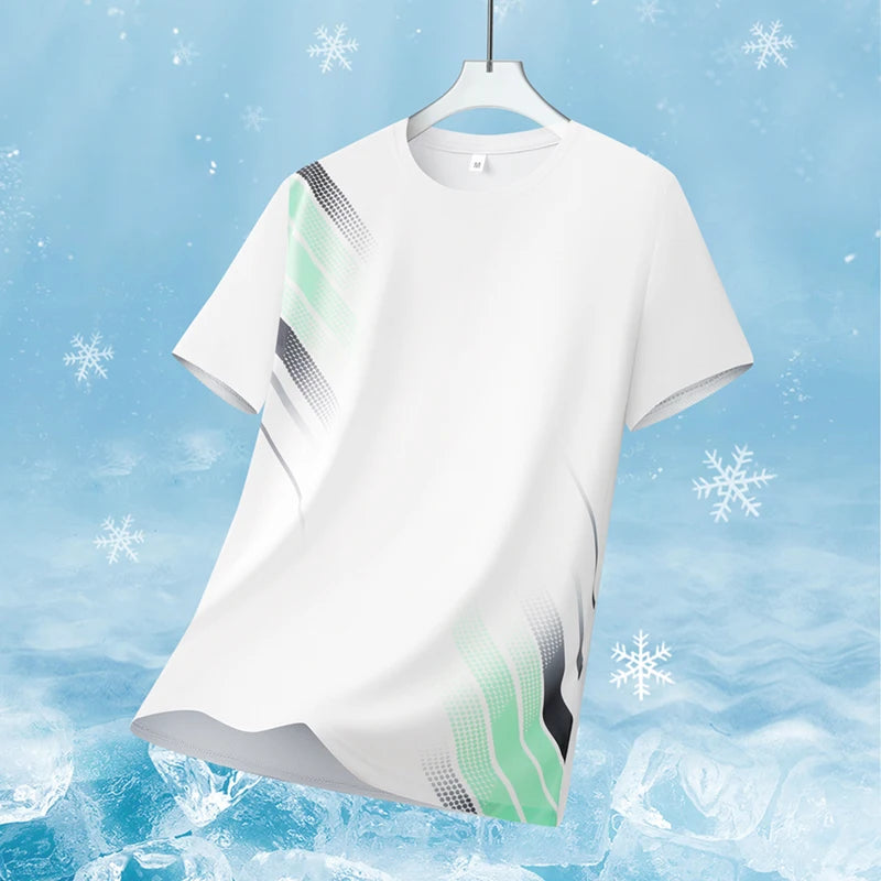 Quick-Drying Ice Silk T-Shirt Short-Sleeved Summer Sports Top Breathable Comfortable New Arrival for Active Wear
