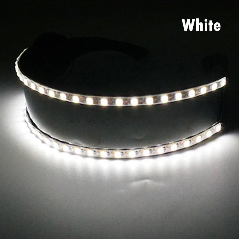 LED Light-Up Party Glasses – Acrylic Luminous Shades for Festivals, KTV, Bar & Stage Performances | Unisex for Adults & Kids