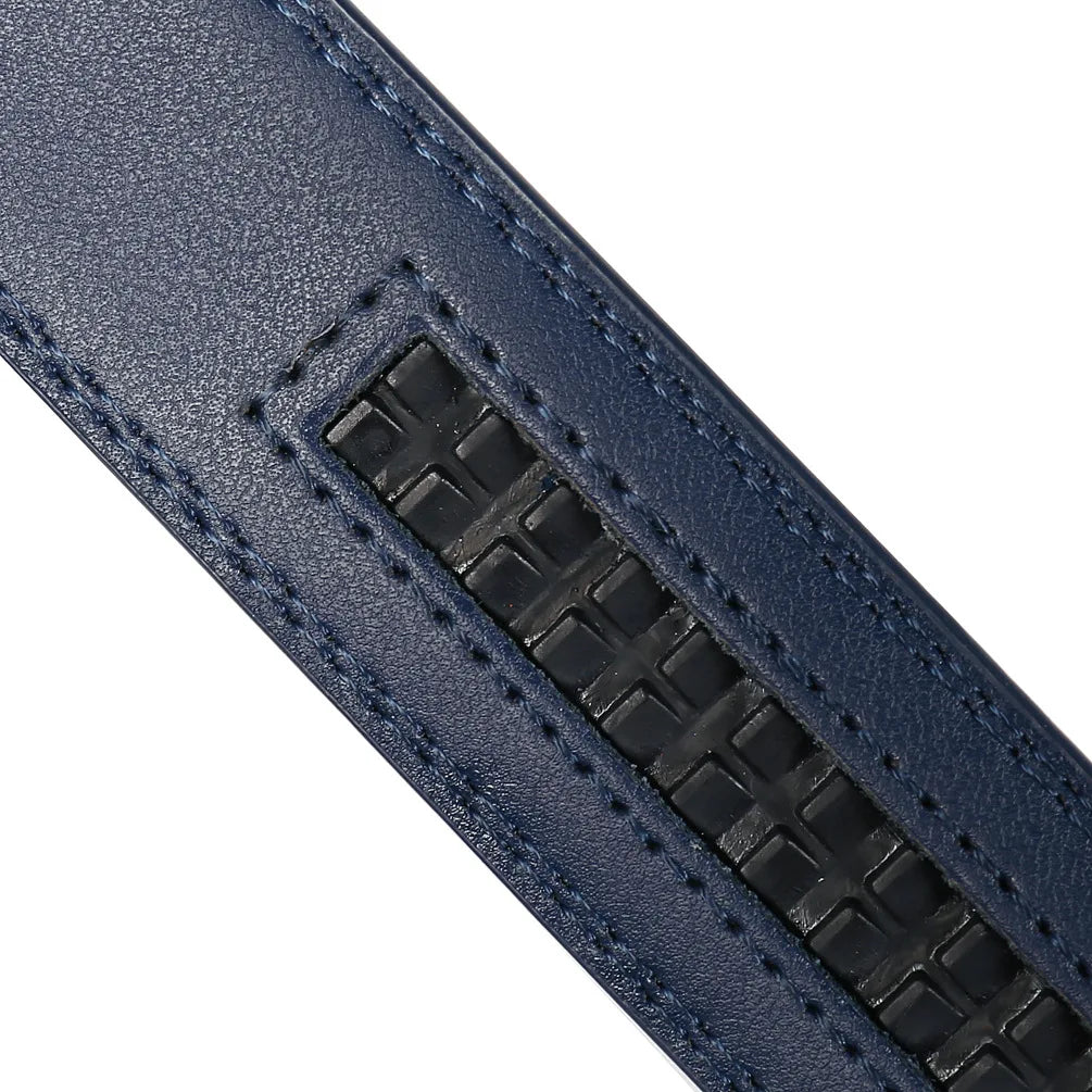 Unisex Thin Leather Belt Strap Without Buckle 3.1cm 110–130cm